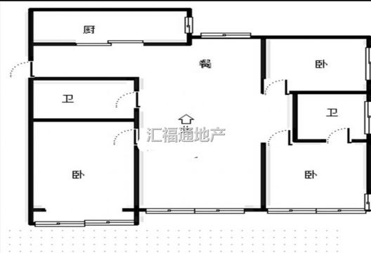 公园壹号3室2厅2卫户型图