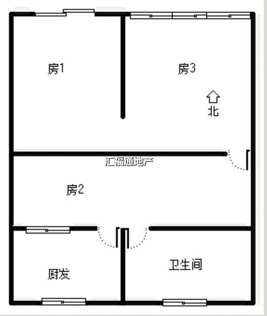 东兴南街商铺底商2室2厅1卫户型图