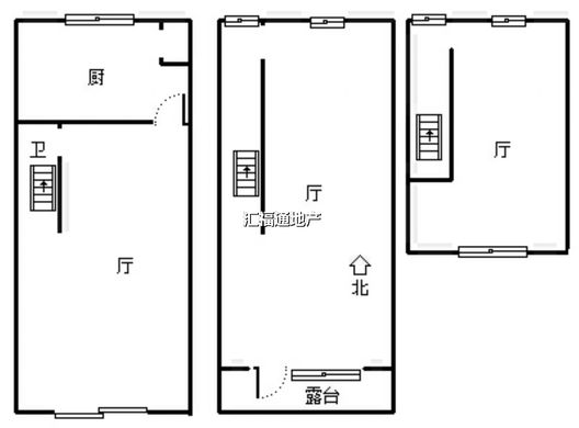 香邑溪谷商铺底商3室2厅1卫户型图