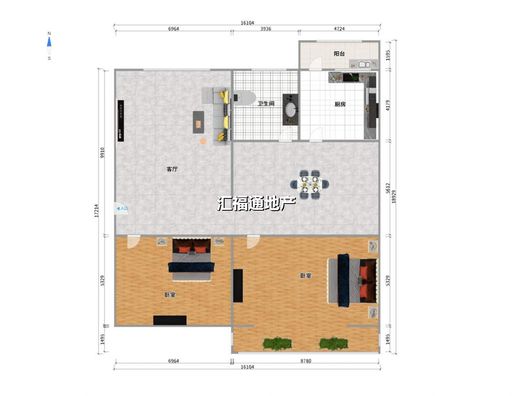 烟草小区2室2厅1卫户型图