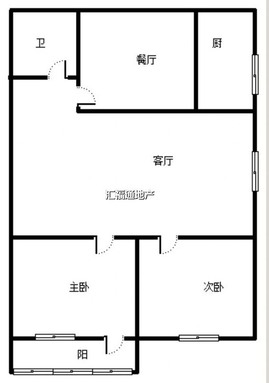 烟草小区2室2厅1卫户型图