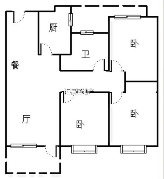 中冶未来城3室1厅1卫户型图