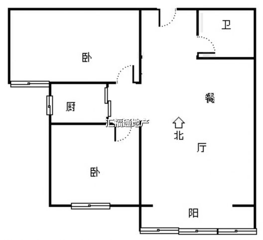 仁和小区2室2厅1卫户型图