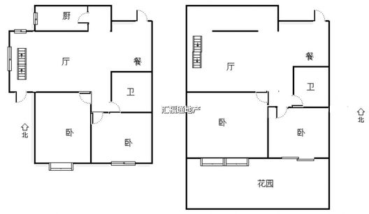 新加坡花园4室2厅2卫户型图