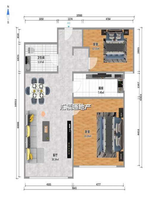 K2狮子城4室4厅2卫户型图