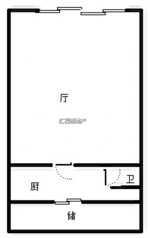 香邑溪谷商铺底商1室1厅1卫户型图