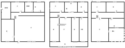 清凉寺居民小区7室3厅3卫户型图