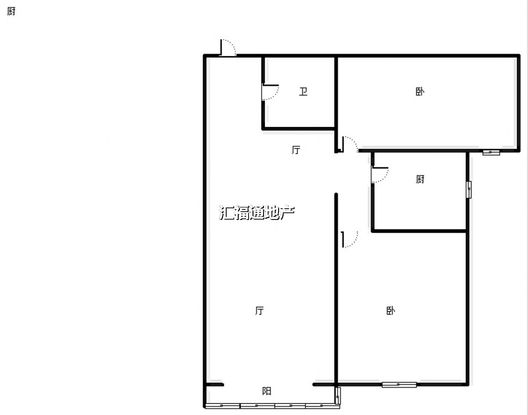 公园壹号2室2厅1卫户型图