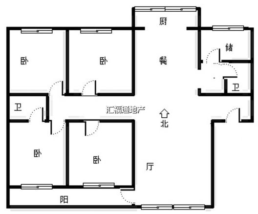 福祥小区4室2厅2卫户型图