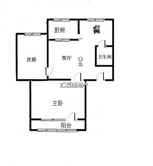永济秀园2室1厅1卫户型图