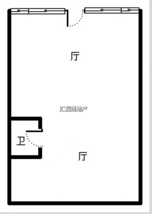 香邑溪谷商铺底商1室1厅1卫户型图