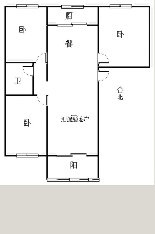 怡海嘉园3室2厅1卫户型图