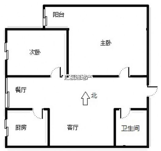 弘德缘（豪门庄园三期）2室2厅1卫户型图