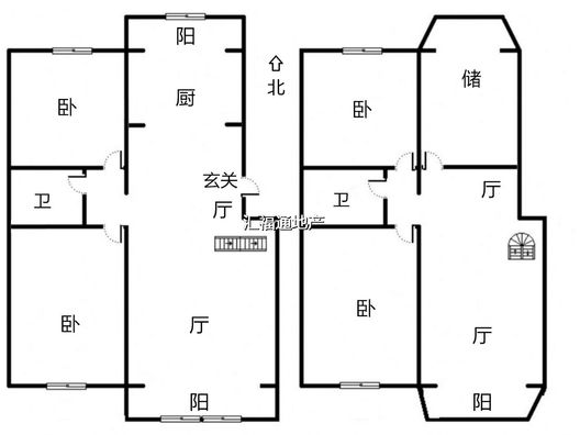 幸福嘉园4室2厅2卫户型图