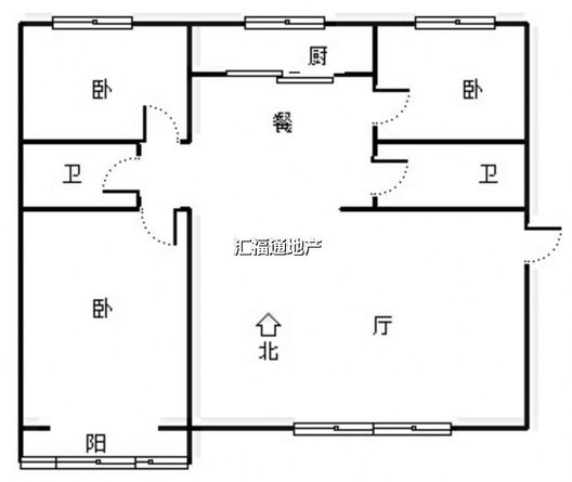 怡安小区3室2厅2卫户型图