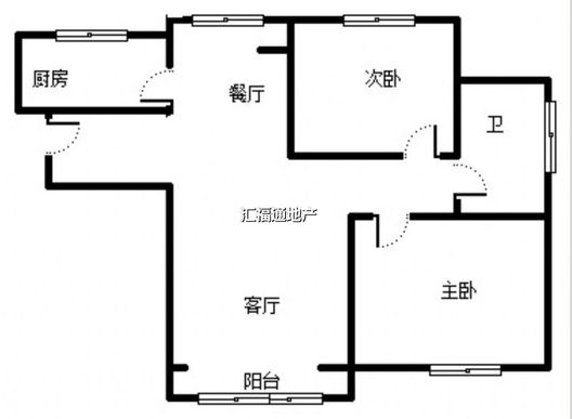 香邑溪谷一期2室2厅1卫户型图