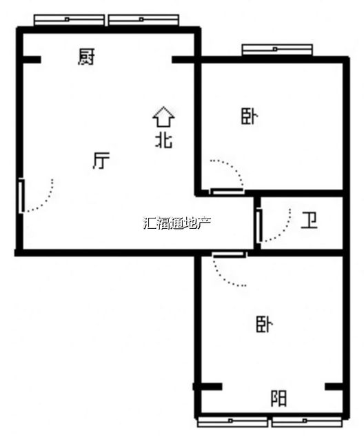 乐亨小区2室2厅1卫户型图