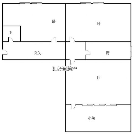 老干部局家属院2室2厅1卫户型图