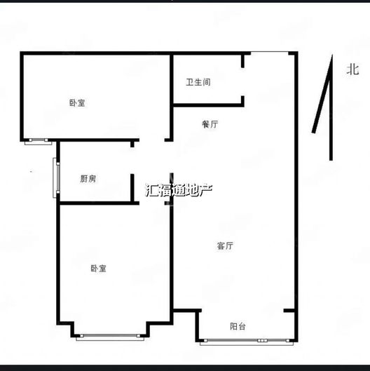 公园壹号2室2厅2卫户型图