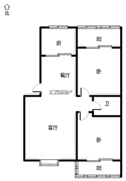 宏远家园2室2厅1卫户型图