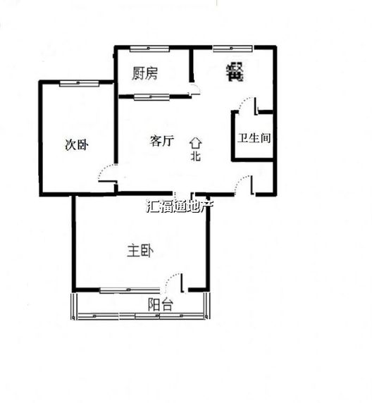 永济秀园2室2厅1卫户型图