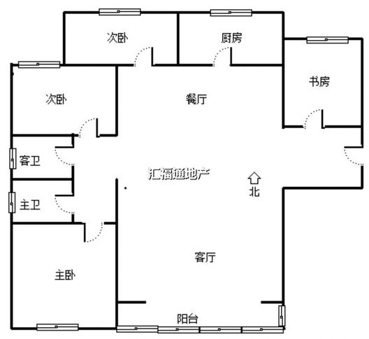卓悦城北京未4室2厅2卫户型图