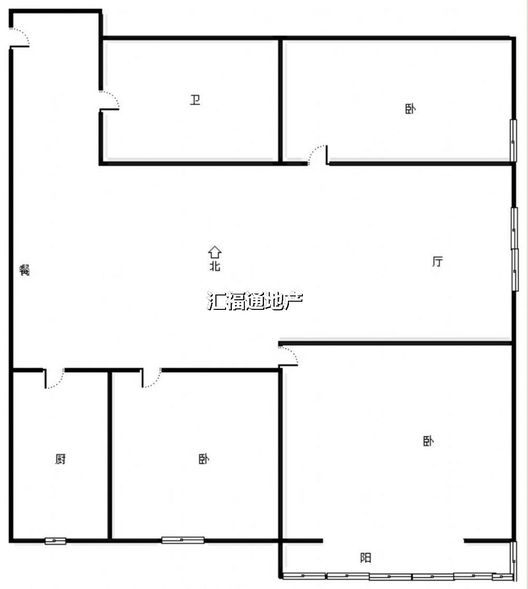 仁和小区3室2厅1卫户型图