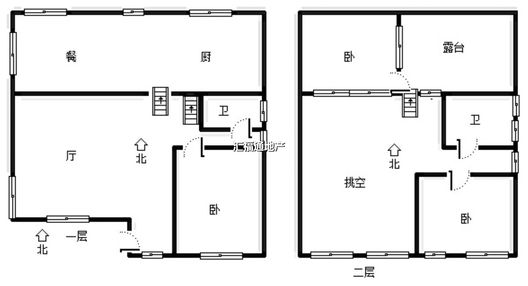 东京都高尔夫别墅3室2厅2卫户型图