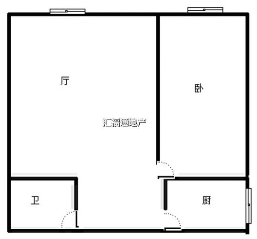 九里京城1室1厅1卫户型图