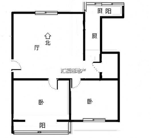 范阳小区2室1厅1卫户型图