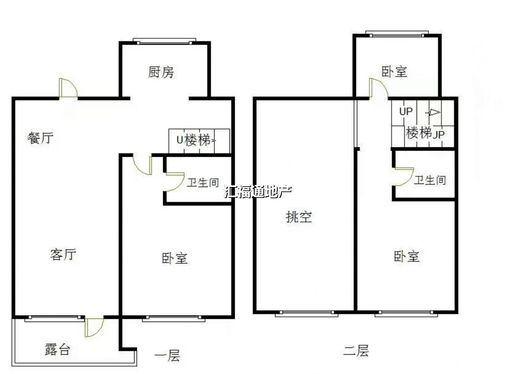 上河天著3室2厅2卫户型图