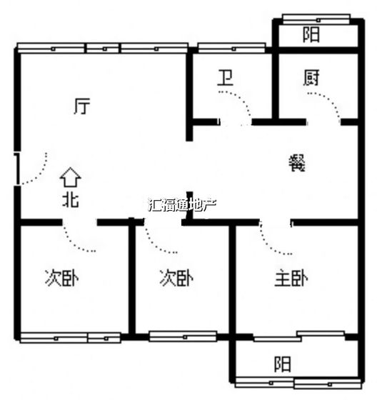 康乐小区2室2厅1卫户型图