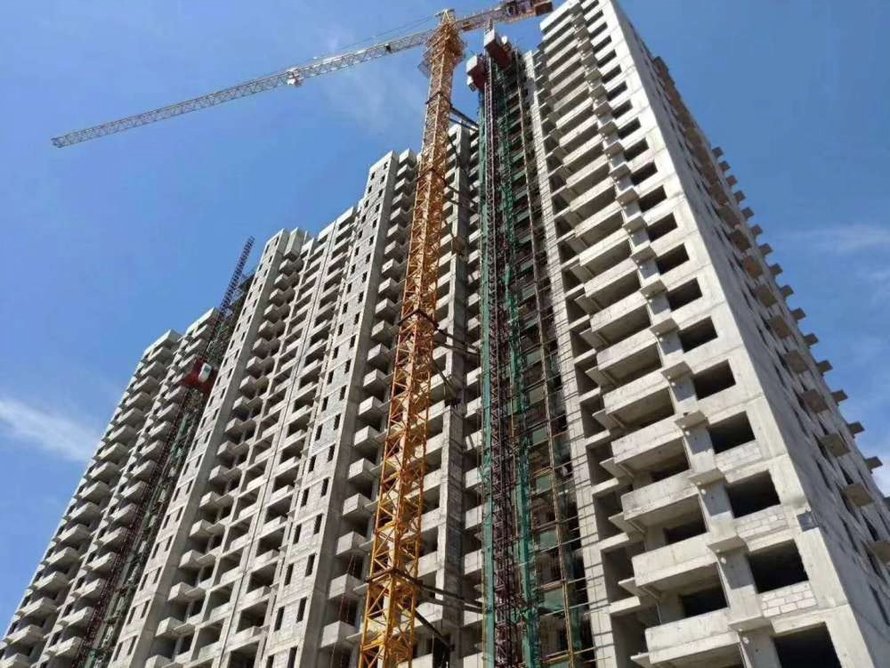 华泰郡景楼体施工
