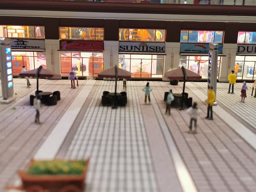 紫樾华庭店面沙盘