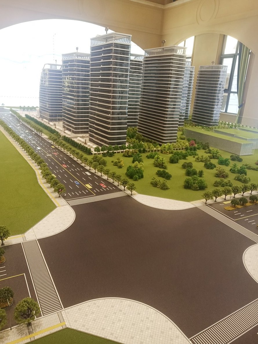 天保智慧城社区前道路沙盘图