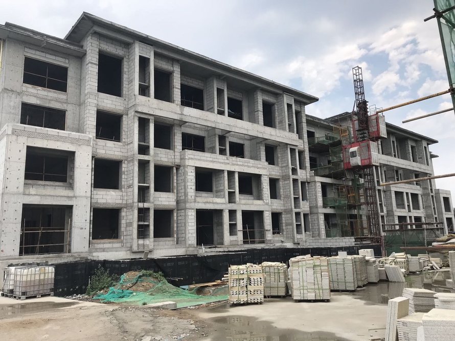 上河天著叠墅材料运输施工图