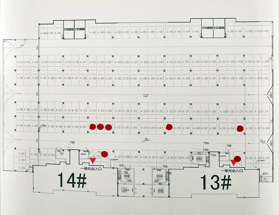 涿州华侨城13#14#楼地下车位规划图