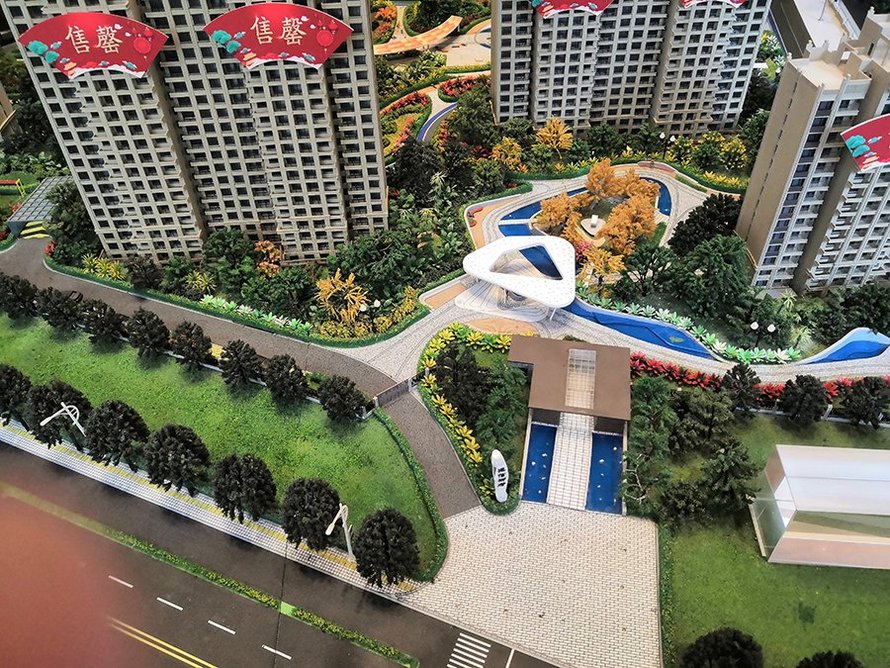 德信御府大门沙盘图