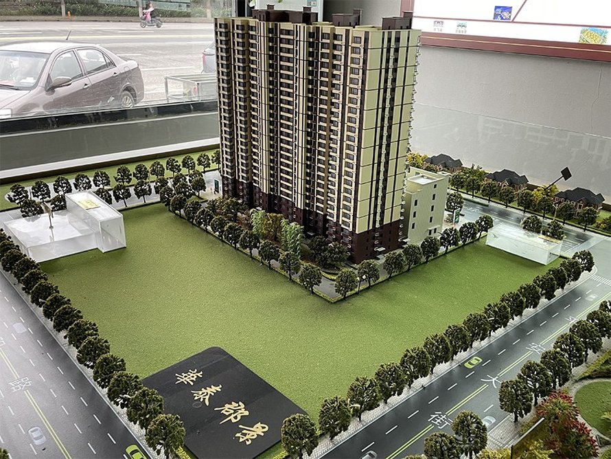 华泰郡景沙盘图楼体