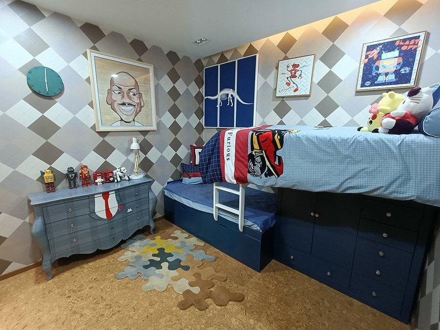 九里京城E户型78平米样板间儿童房
