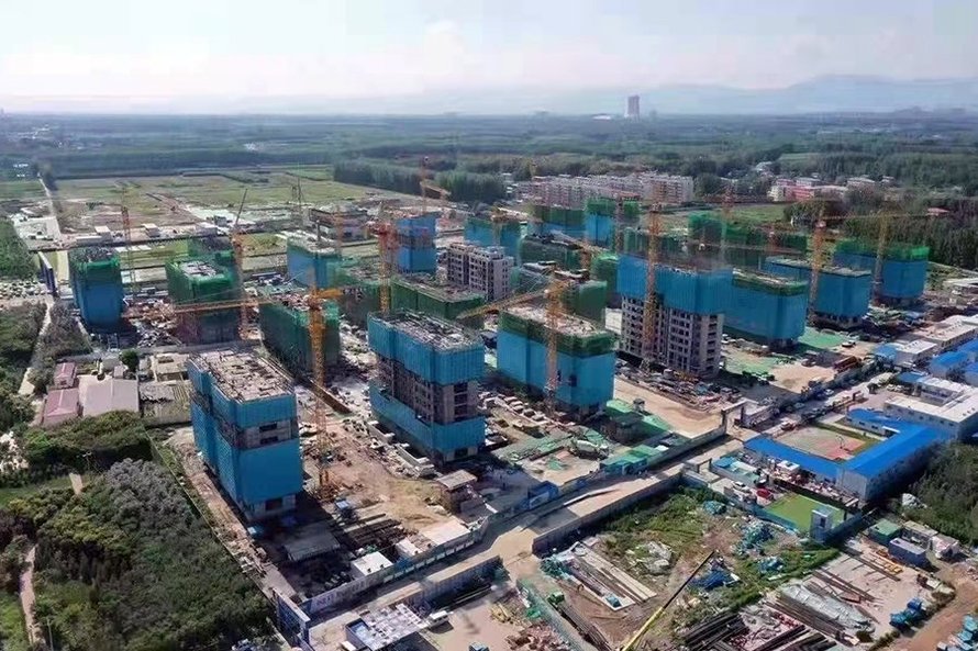 中冶未来城施工现场(工地俯拍)