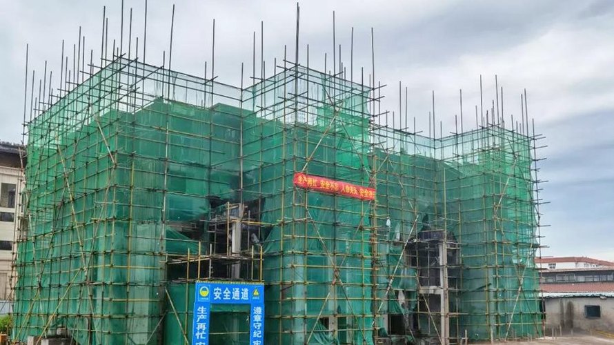 上河天著9月施工进度(5#楼4层已支模未绑钢筋)