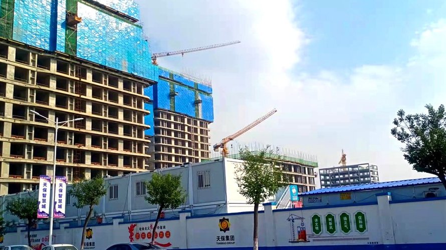 天保智慧城施工现场(宿舍楼)
