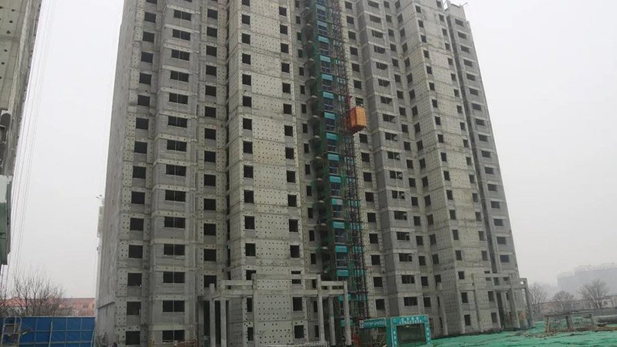 德信御府2021年3月施工现场(1-8#楼全部进入装修阶段)