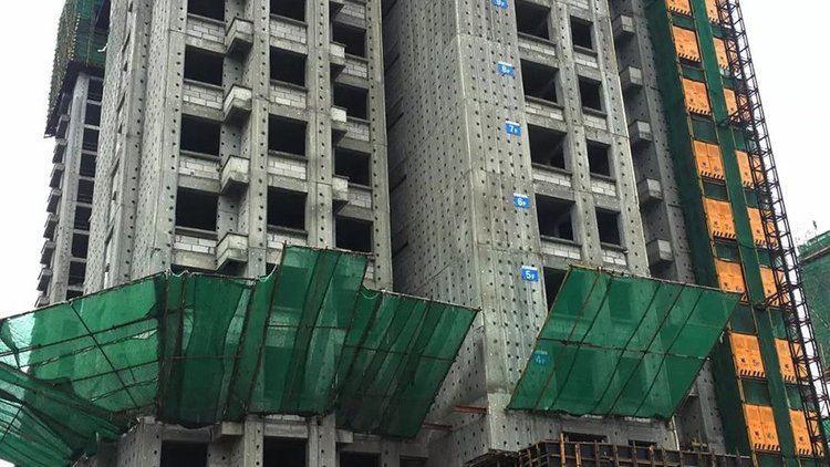 天伦湾2018年6月工程进度(S4-5#楼二次结构砌筑至15层)