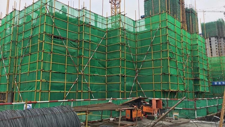 天伦湾2018年6月工程进度(S4-8#楼3层墙柱支模板)