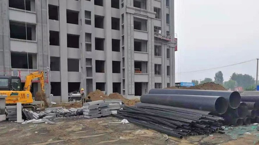上河天著2021年7月工程进度(外网单位进场施工)