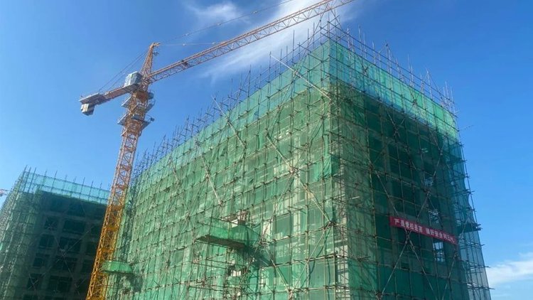 汇元九号院2021年10月28日工程进度(1#楼建至地上8层)