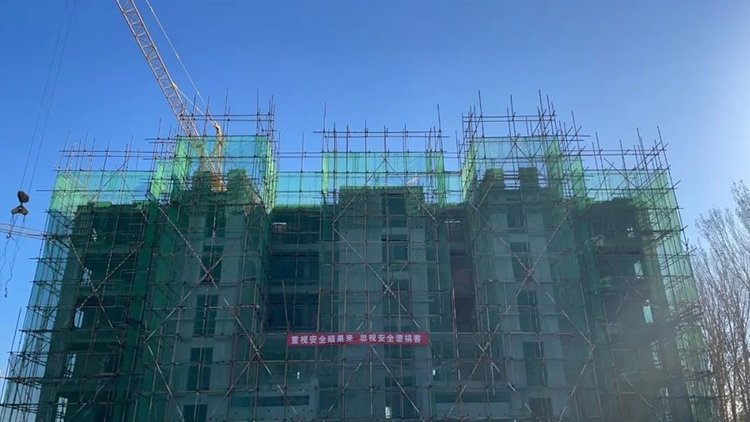 汇元九号院2021年10月28日工程进度(3#楼建至地上6层)