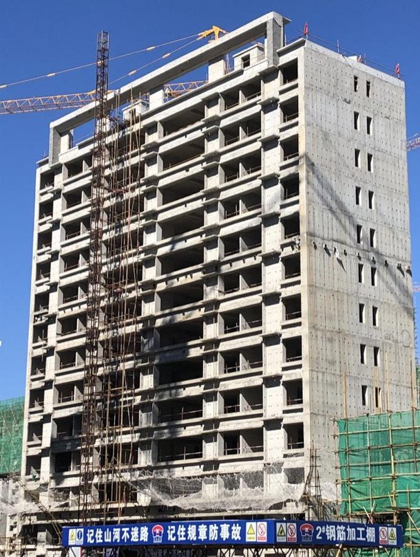 涿州华远海蓝城二期2021年10月工程进度(11#楼二次结构施工)